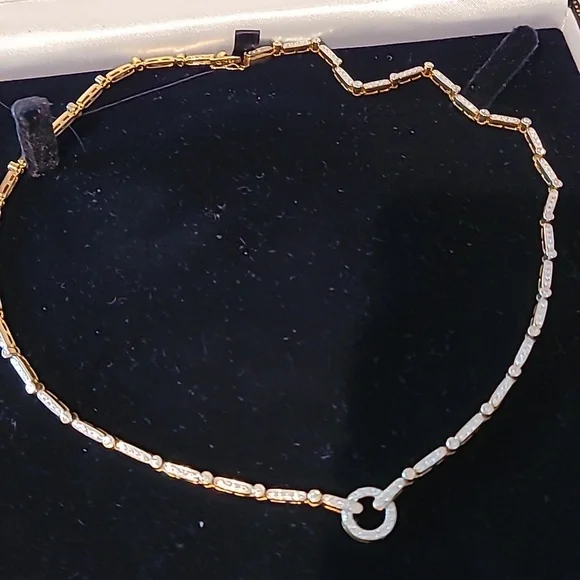 18k Diamond Tennis  Necklace 21 Grams - Picture 8 of 12